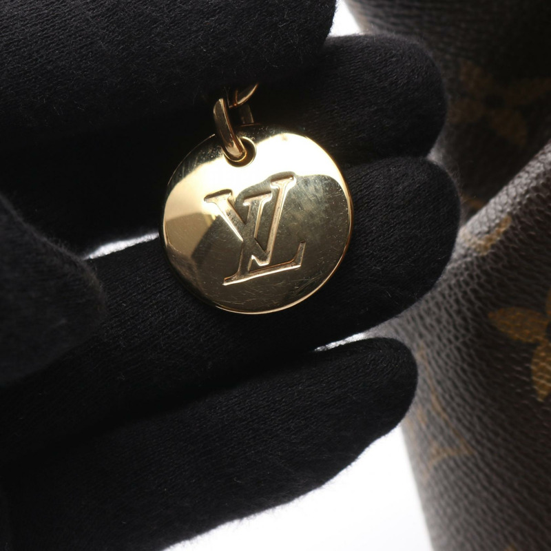 路易威登 Tivoli PM 手提包 M40143 Monogram 帆布皮革棕色二手女士-8