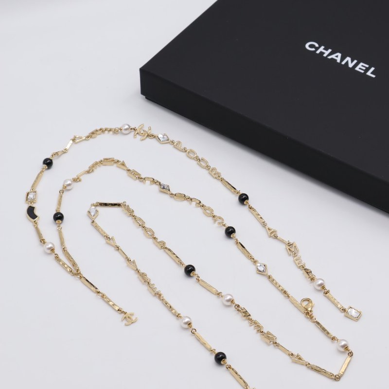 CHANEL 26X字母珍珠元素長項鍊-7