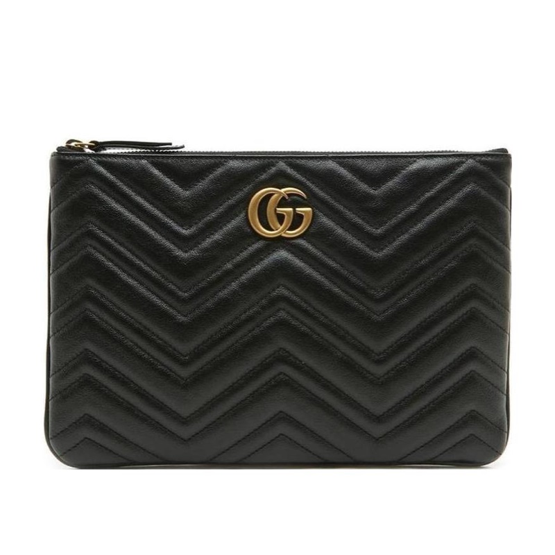 Gucci 女士 GG Marmont絎縫手拿包均碼碼30cm*20cm-2