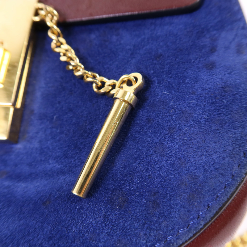 Chloe 牛皮皮革/麂皮皮革Drew Shoulder Bag金扣鏈帶肩背袋-9