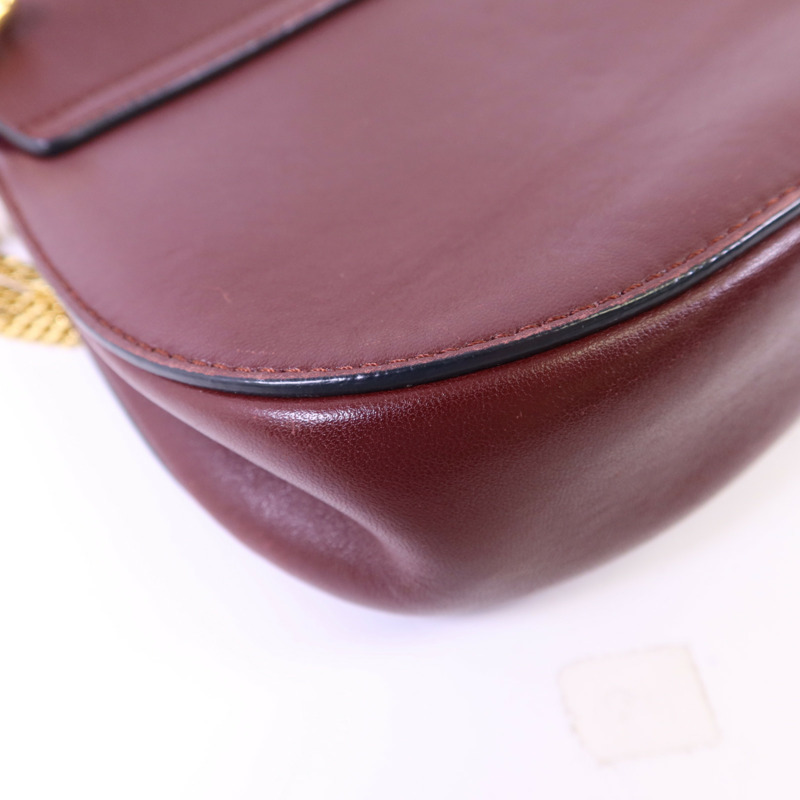 Chloe 牛皮皮革/麂皮皮革Drew Shoulder Bag金扣鏈帶肩背袋-14