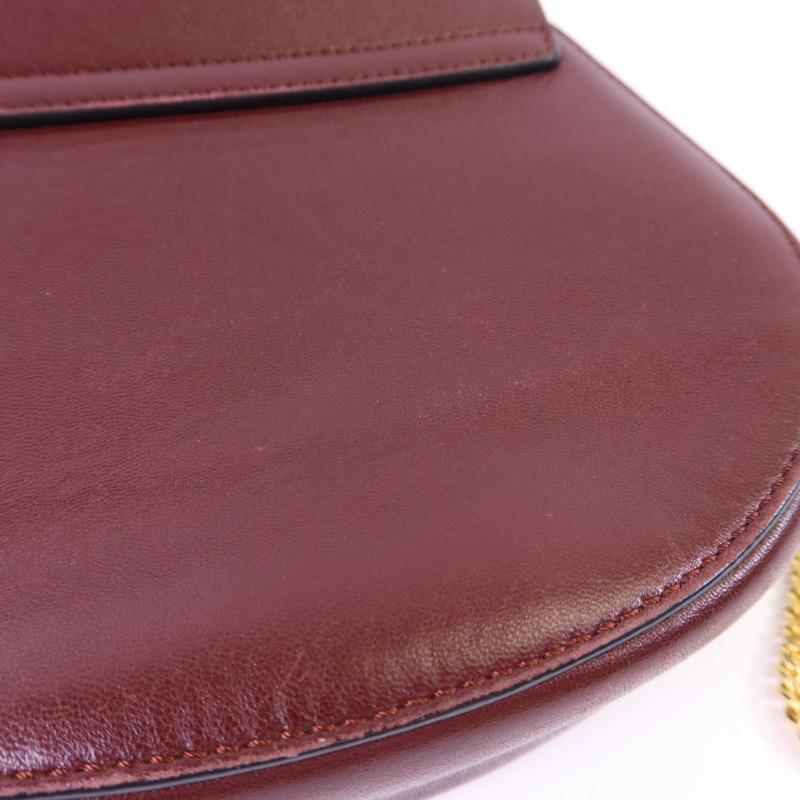 Chloe 牛皮皮革/麂皮皮革Drew Shoulder Bag金扣鏈帶肩背袋-15