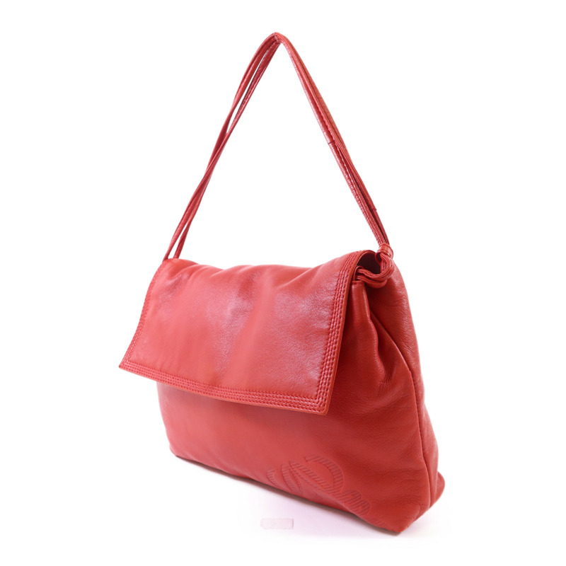 LOEWE 羊皮皮革Shoulder Bag金扣手挽袋-2