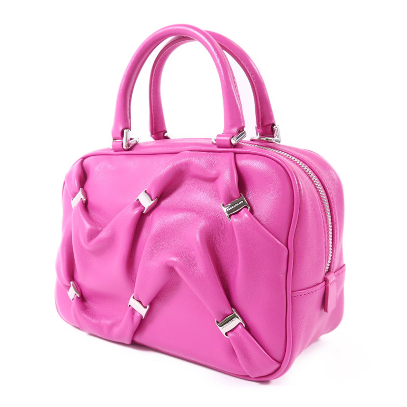 Salvatore Ferragamo 羊皮皮革2 Way Shoulder Bag銀扣手挽肩背兩用袋-2