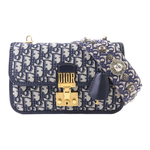 Dior 帆布Dioraddict Flap Bag金扣肩背袋