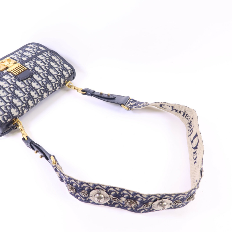 Dior 帆布Dioraddict Flap Bag金扣肩背袋-4