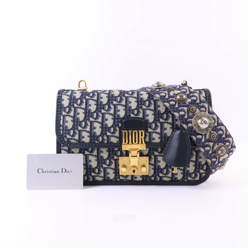 Dior 帆布Dioraddict Flap Bag金扣肩背袋-17