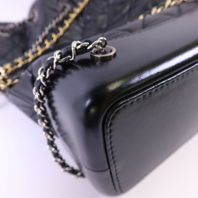 CHANEL 牛皮皮革Gabrielle Backpack背包-12