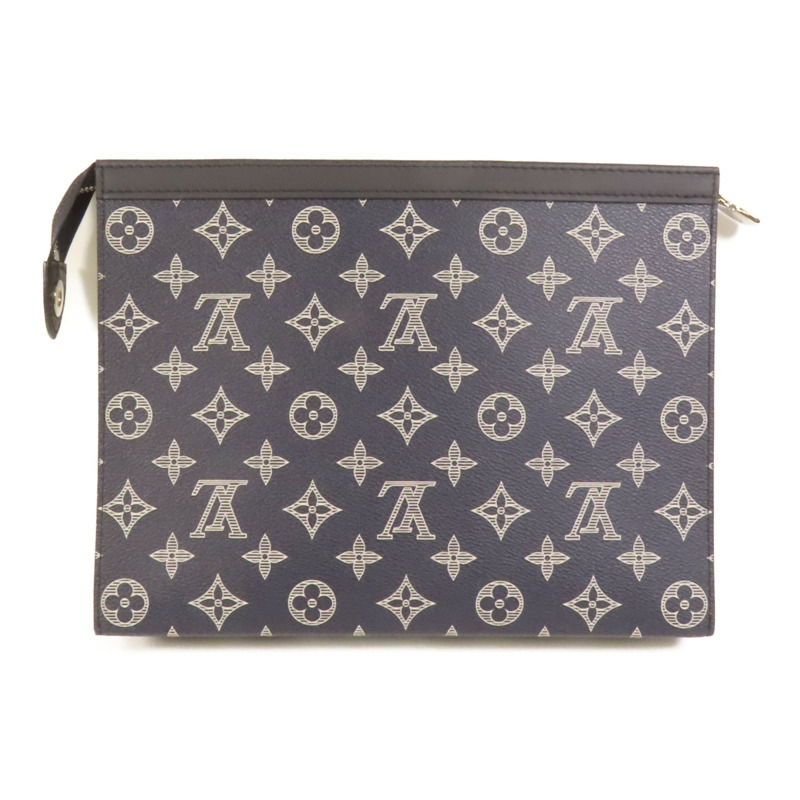 LOUIS VUITTON Savane Monogram Pochette Voyagay銀扣手拿包-1