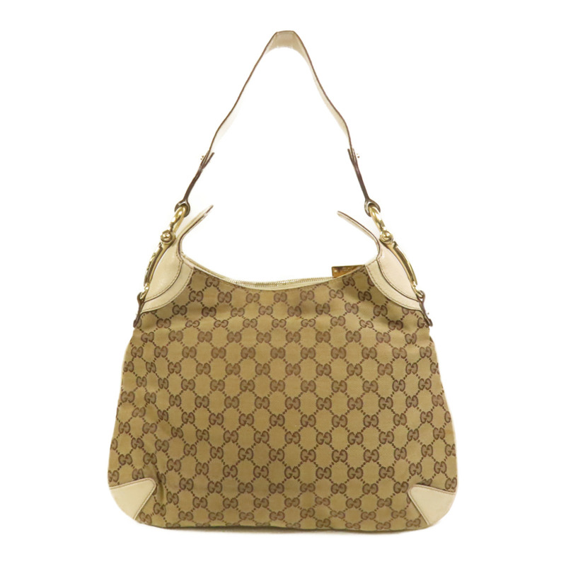 GUCCI 帆布Bouvier Handbag金扣手挽袋-1