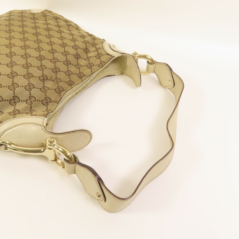 GUCCI 帆布Bouvier Handbag金扣手挽袋-4