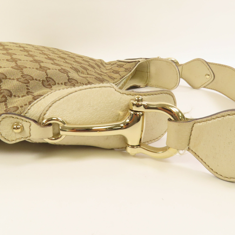 GUCCI 帆布Bouvier Handbag金扣手挽袋-5