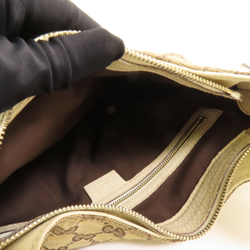 GUCCI 帆布Bouvier Handbag金扣手挽袋-6