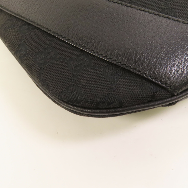 GUCCI 帆布GG Shoulder Bag銀扣肩背袋-13