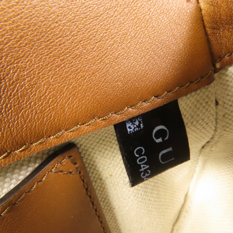 GUCCI 帆布Blondie金扣肩背袋-8