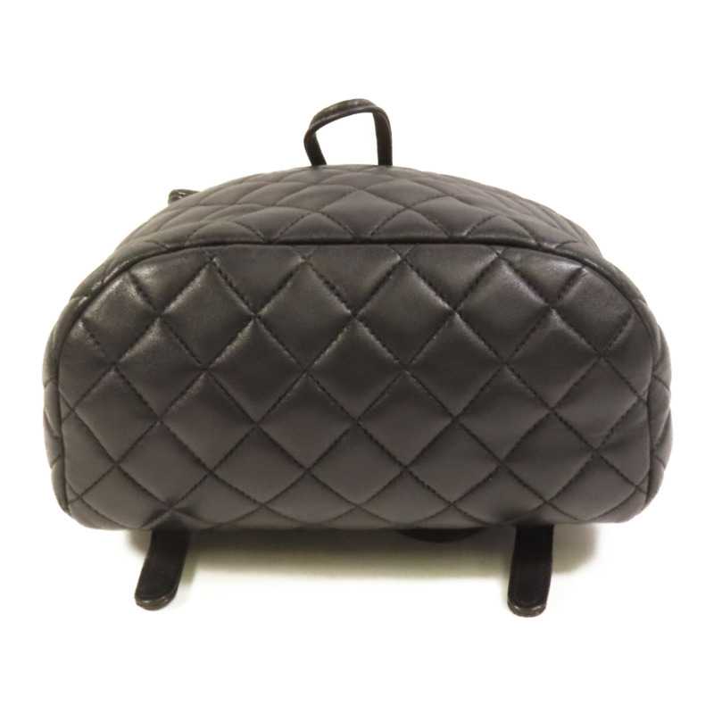 CHANEL 羊皮皮革Backpack金扣背包-3