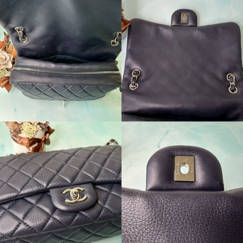 CHANEL Easy coco深藍色鏈帶包-6