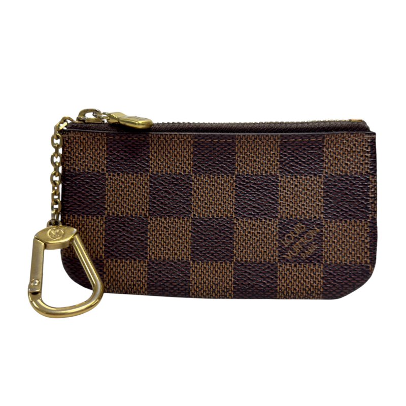 LOUIS VUITTON 棋盤格 拉鏈鑰匙扣卡包-0