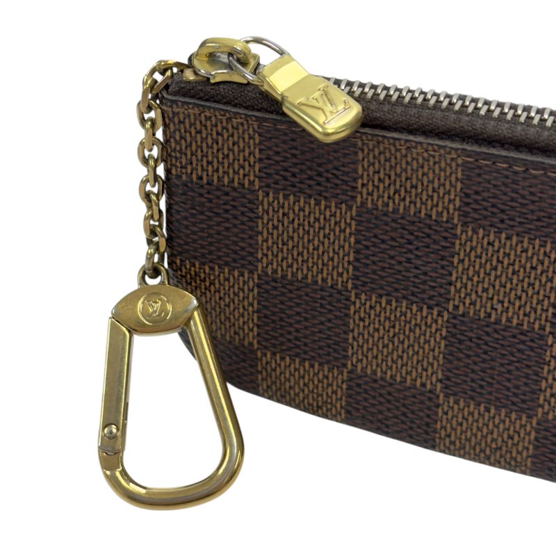 LOUIS VUITTON 棋盤格 拉鏈鑰匙扣卡包-1