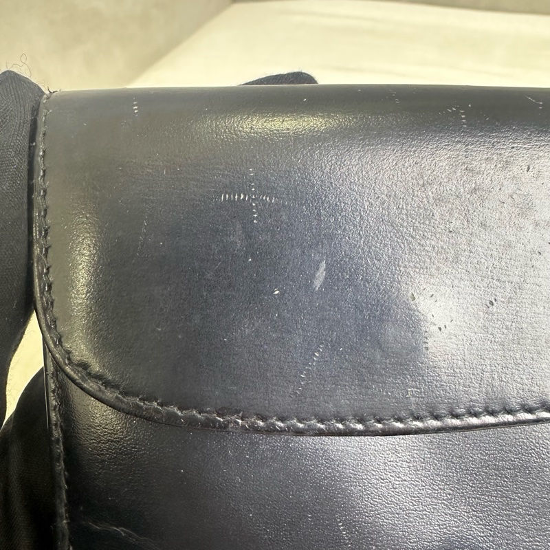 GUCCI 中古 黑色金扣G LOGO 短夾-14