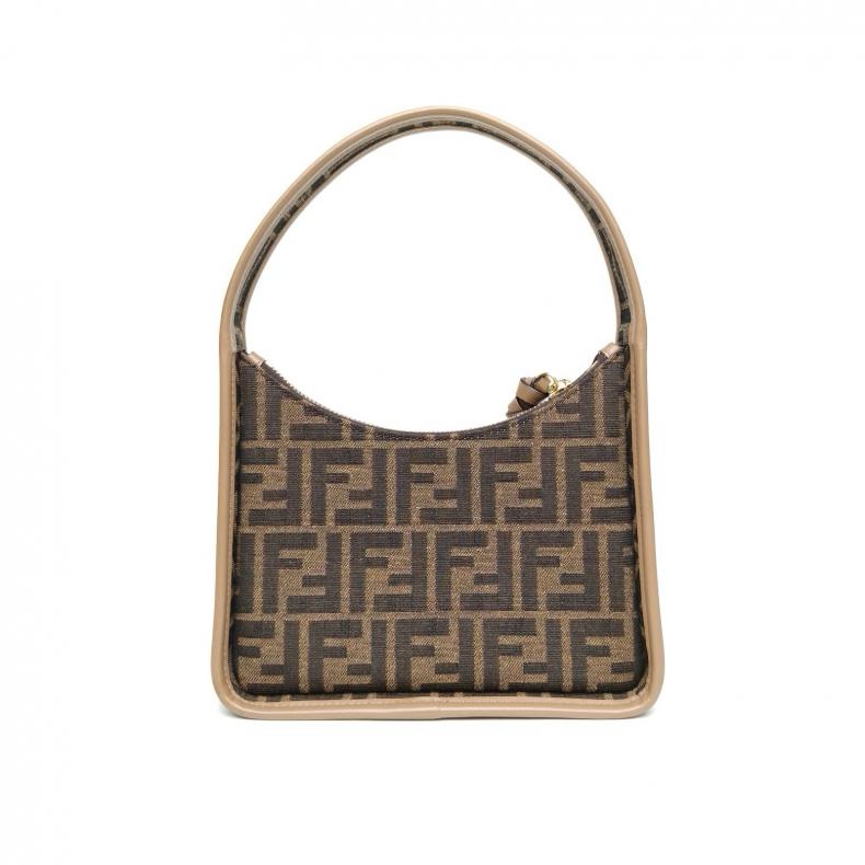FENDI 老花帆布FendessenceMini新月包腋下包-2
