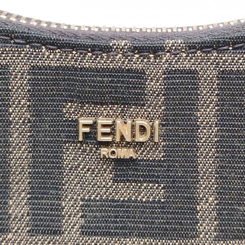 FENDI 老花帆布FendessenceMini新月包腋下包-4