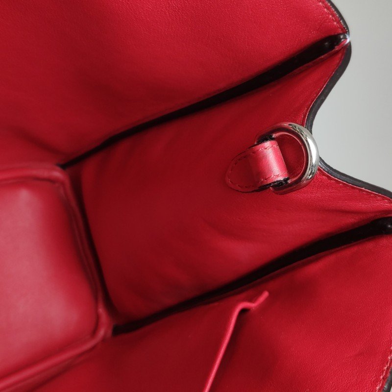 Dior Diorissimo中號牛皮拼色Dior字母吊飾子母包單肩包-10