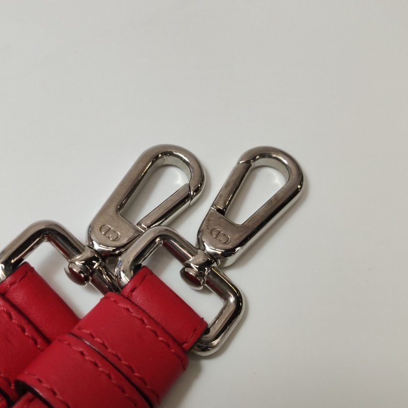 Dior Diorissimo中號牛皮拼色Dior字母吊飾子母包單肩包-13