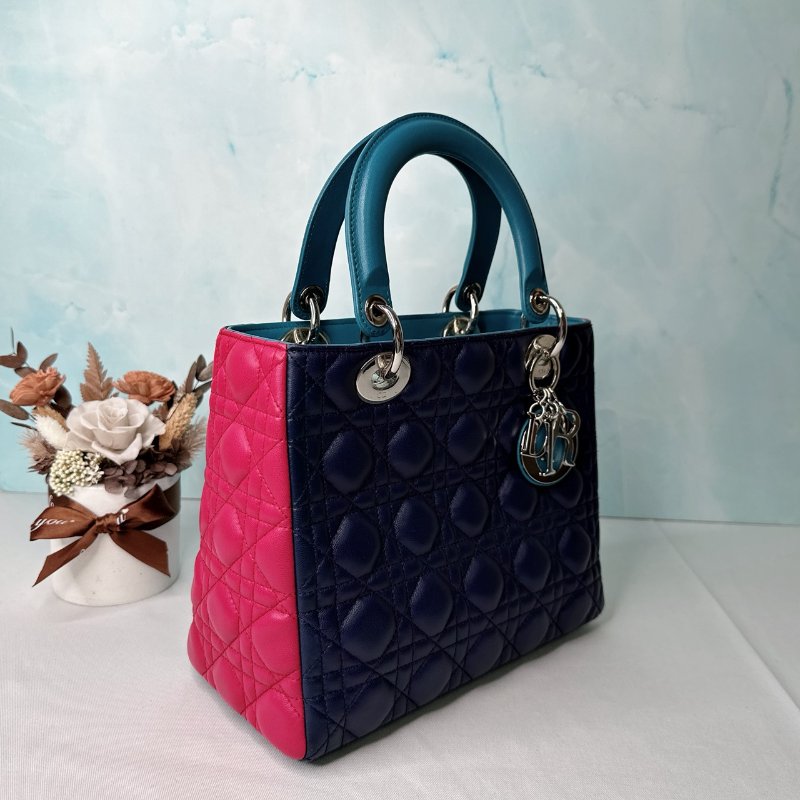 DIOR Lady Dior拼色黛妃包-3