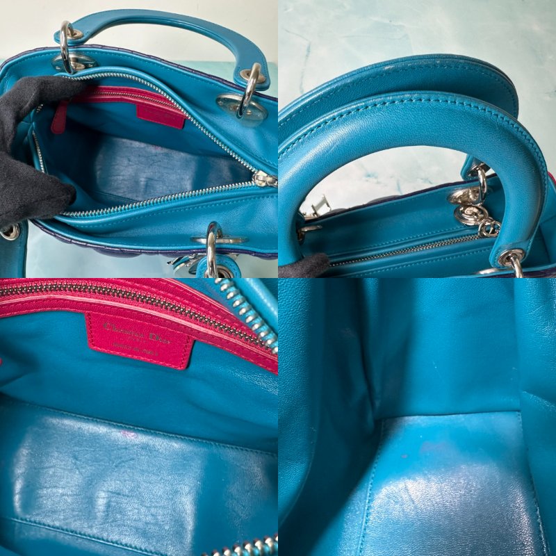 DIOR Lady Dior拼色黛妃包-4