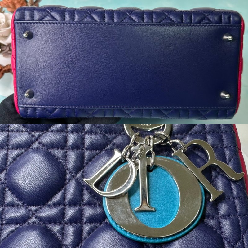 DIOR Lady Dior拼色黛妃包-5