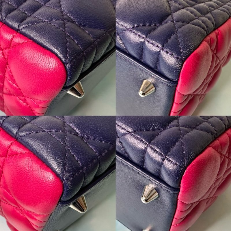 DIOR Lady Dior拼色黛妃包-6