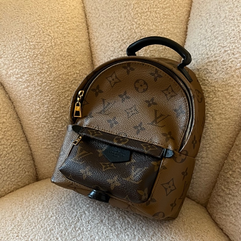 LOUIS VUITTON 拚色老花迷你後背包 M42411-0