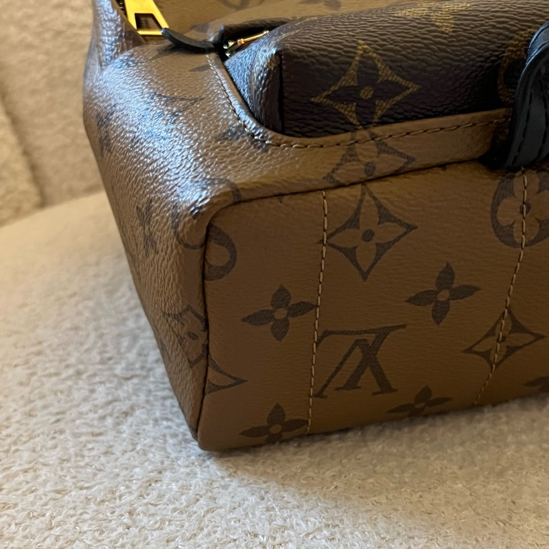 LOUIS VUITTON 拚色老花迷你後背包 M42411-18