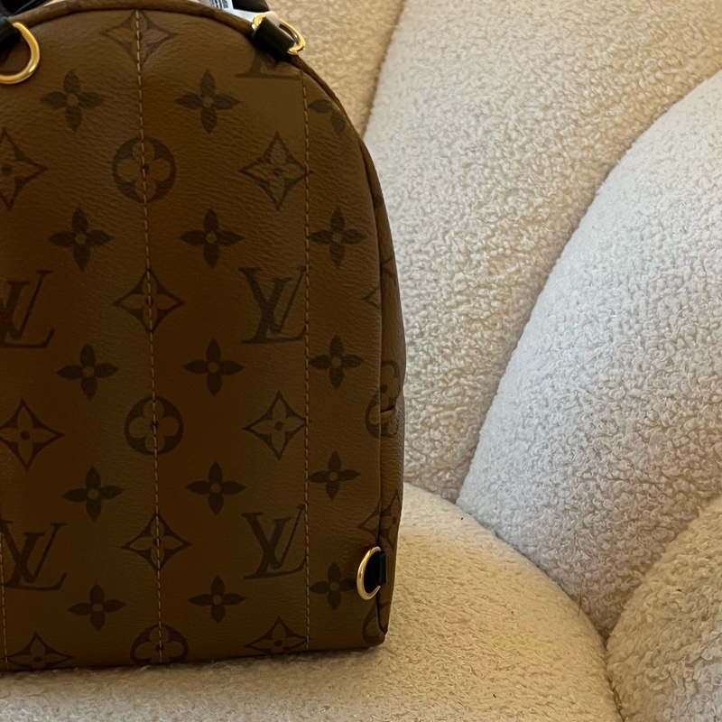 LOUIS VUITTON 拚色老花迷你後背包 M42411-22