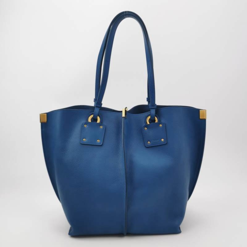 Chloe牛皮純色子母包單肩包-2