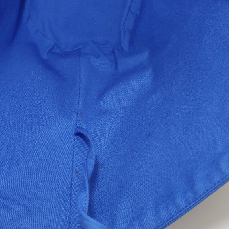 Hermes沙灘包手提包帆布銀扣藍色-9