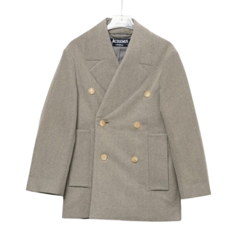 Jacquemus 女款 雙排扣羊毛外套大衣 36碼(S)-0