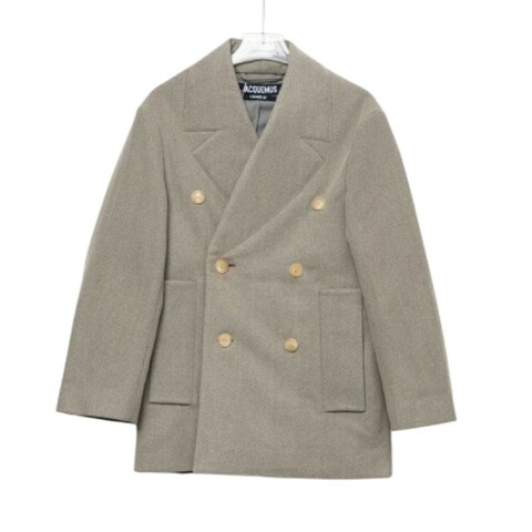 Jacquemus 女款 雙排扣羊毛外套大衣 38碼（M）