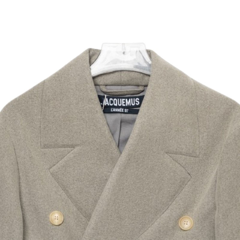 Jacquemus 女款 雙排扣羊毛外套大衣 38碼(M)-3