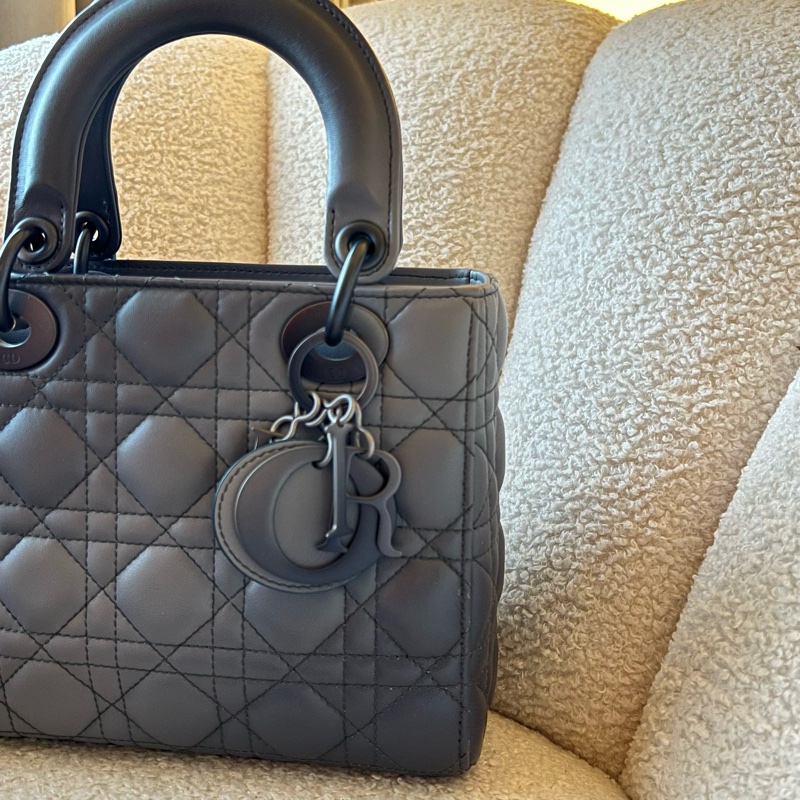 DIOR Lady dior MY ABC 四格黛妃包- 小號漸變灰藍-1