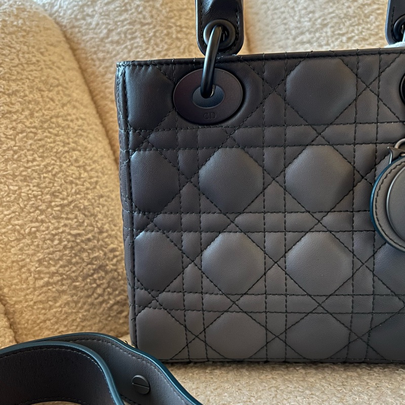 DIOR Lady dior MY ABC 四格黛妃包- 小號漸變灰藍-2