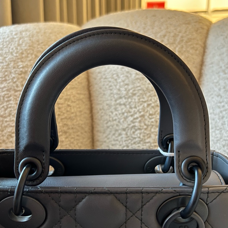 DIOR Lady dior MY ABC 四格黛妃包- 小號漸變灰藍-5