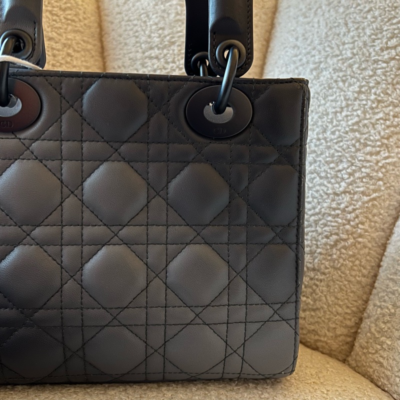 DIOR Lady dior MY ABC 四格黛妃包- 小號漸變灰藍-8