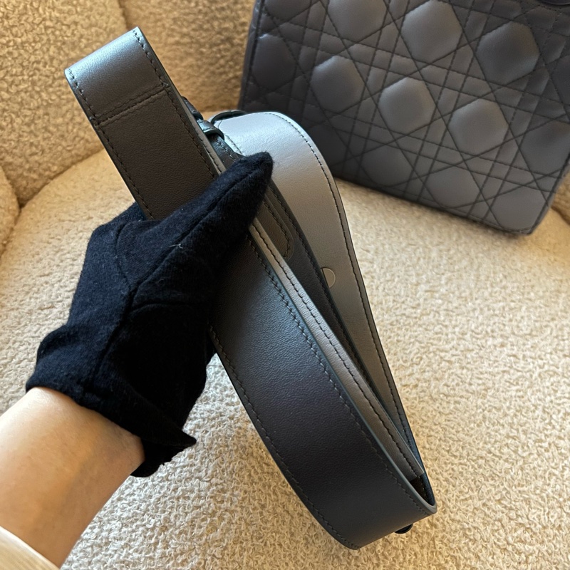 DIOR Lady dior MY ABC 四格黛妃包- 小號漸變灰藍-9