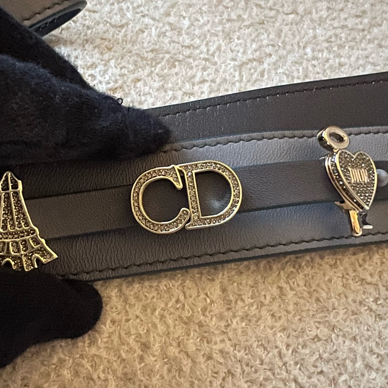 DIOR Lady dior MY ABC 四格黛妃包- 小號漸變灰藍-12