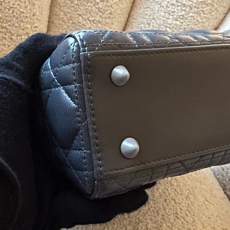 DIOR Lady dior MY ABC 四格黛妃包- 小號漸變灰藍-15