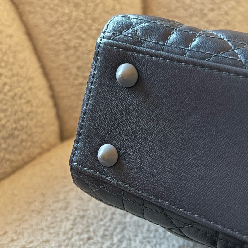 DIOR Lady dior MY ABC 四格黛妃包- 小號漸變灰藍-18