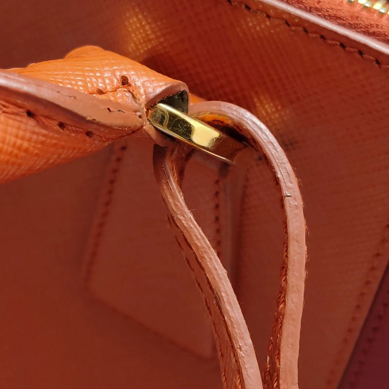 Prada Galleria殺手包大號牛皮拼色三角徽標單肩包-20