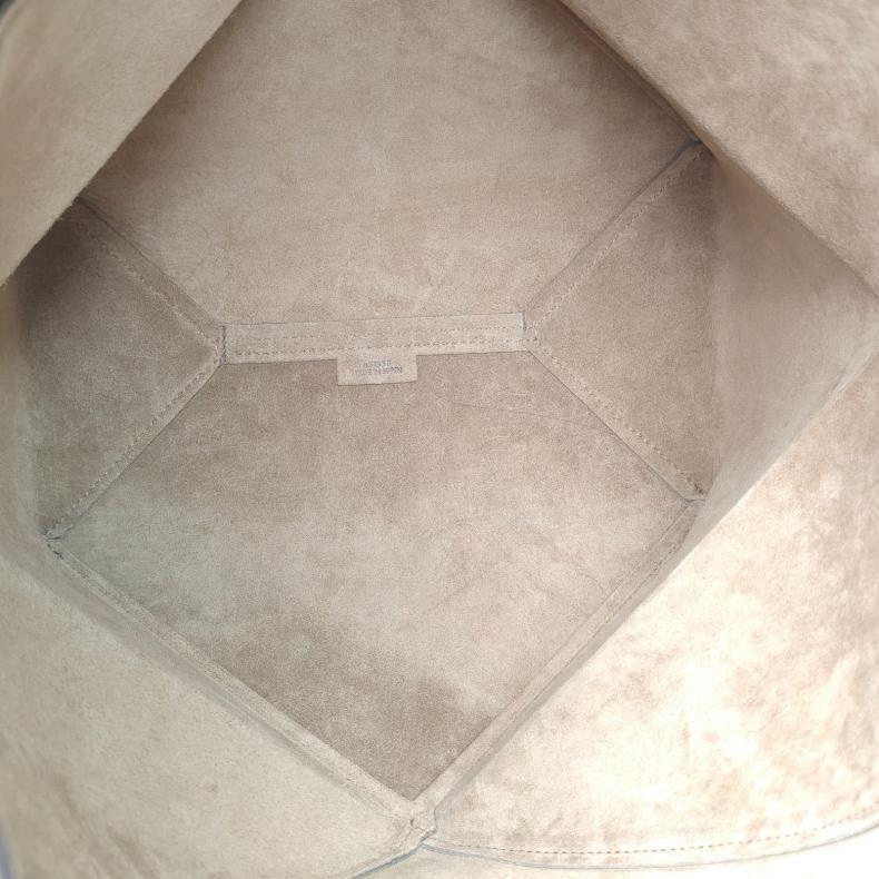 LOEWE 綠色牛皮Foldtote可折疊單肩包-5